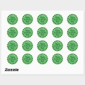 Joyeux Stickers Shamrocks de St. Patrick's Day (Feuille)