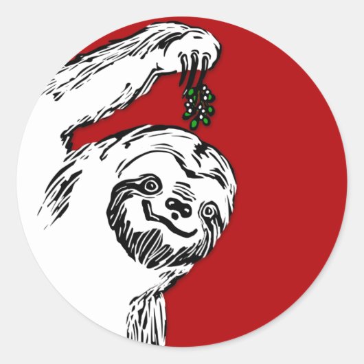 Joyeux Stickers Slothmas pour vos Cartes Slothmas (Devant)
