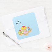 Joyeux Stickers Tag de gâteaux d'anniversaire (Enveloppe)