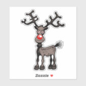 Joyeux stressmas avec Rudolph le Sticker Reindeer (Feuille)