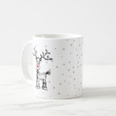 Joyeux Stressmas avec Rudolph sur une tasse (Devant gauche)