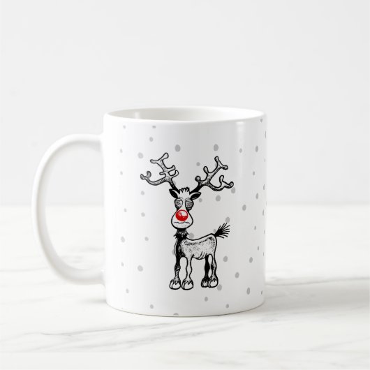 Joyeux Stressmas avec Rudolph sur une tasse (Gauche)