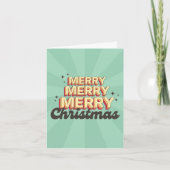 Joyeux style rétro de Noël texte super (Devant)