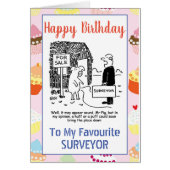 Joyeux Surveyor du bâtiment d'anniversaire (Devant)