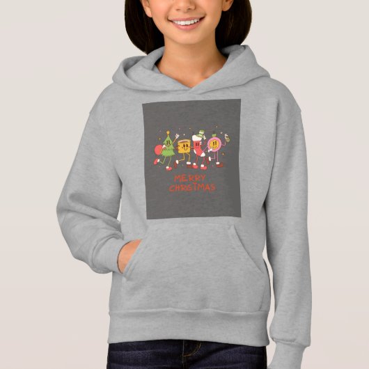 joyeux sweat - shirt à capuche de noël (Devant)