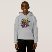 Joyeux Sweat - shirt à capuche Halloween (Devant entier)