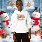 Joyeux Sweatshirt à capuche de Noël pour enfant