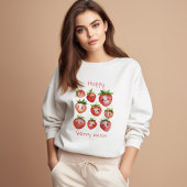 Joyeux Sweatshirt de fraises | Top mignon pour les