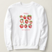 Joyeux Sweatshirt de fraises | Top mignon pour les (Design devant)