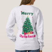 Joyeux Sweatshirt de Noël en couleur cendrée (Dos)