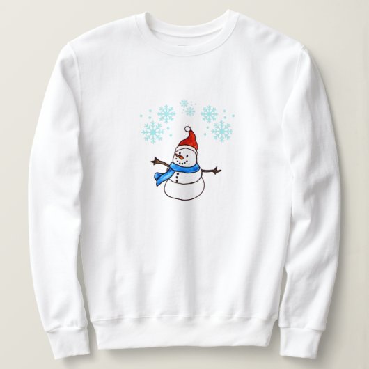 Joyeux Sweatshirt de Noël Snowman (Design devant)