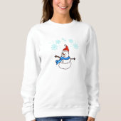 Joyeux Sweatshirt de Noël Snowman (Devant)