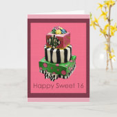 Joyeux Sweet 16 ! Carte d'anniversaire (Fleur jaune)