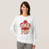 Joyeux T-shirt à manches longues de Noël (Devant entier)