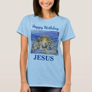 Joyeux T-shirt adulte Jésus Anniversaire