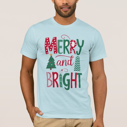 Joyeux T-shirt Bella+Canvas à manches courtes (Devant)