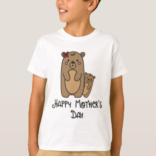 Joyeux T-shirt blanc pour la fête des mères