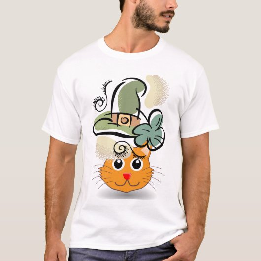 Joyeux T-shirt Chat St. Patrick's Day (Devant)