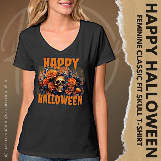 Joyeux T-shirt crâne Halloween