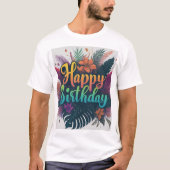 Joyeux T-shirt d'anniversaire (Devant)