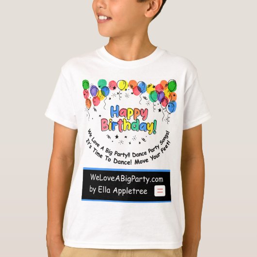 Joyeux T-shirt d'anniversaire pour les enfants et (Devant)