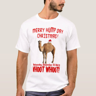 Joyeux T-shirt de chameau de Noël de journée en