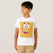 Joyeux T-shirt de gaufre faciale (Devant entier)