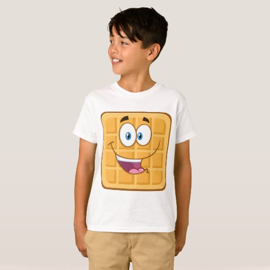 Joyeux T-shirt de gaufre faciale (Devant entier)
