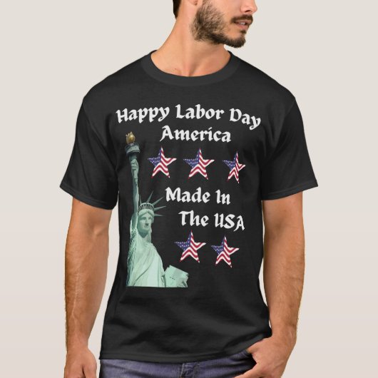 Joyeux T-shirt de la Fête du Travail (Devant)