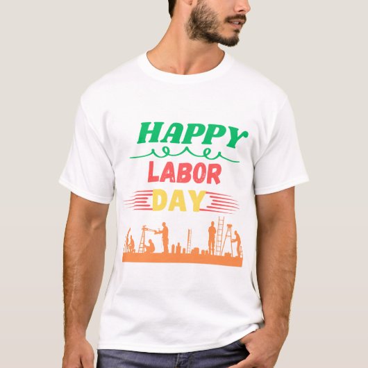 Joyeux T-shirt de la Fête du Travail | Application (Devant)