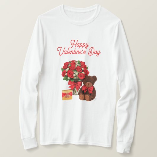 Joyeux T-shirt de la Saint-Valentin (Design devant)