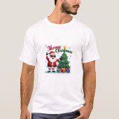 Joyeux T-shirt de Noël | Conception père Noël & Ar (Devant)