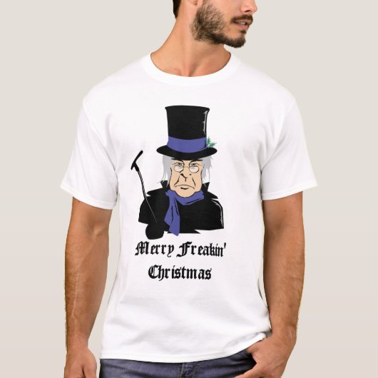 Joyeux T-shirt de Noël de Freakin (Devant)