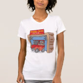 Joyeux T-shirt femme auto de lavage de voiture (Devant)