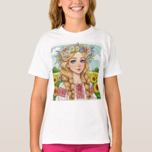 Joyeux T-shirt fillette ukrainienne