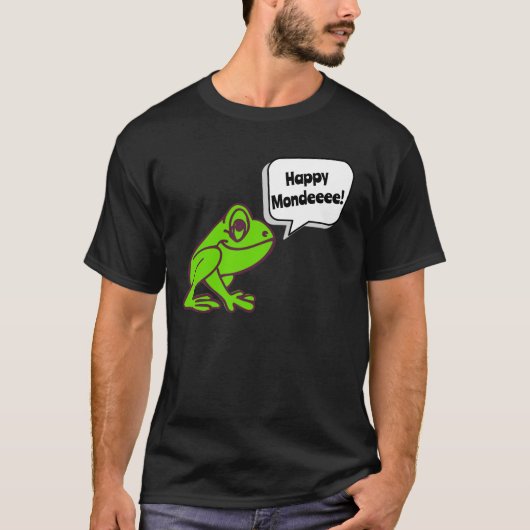 Joyeux T-shirt Frog lundi (Devant)