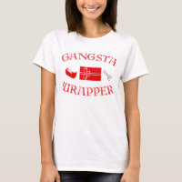 Joyeux T-shirt Gangsta Gift Wrapper Noël