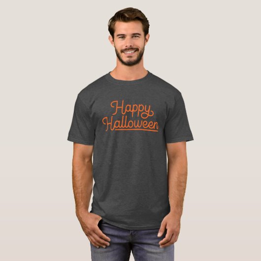 Joyeux T-shirt Halloween | Festif Tee Éffrayant (Devant entier)