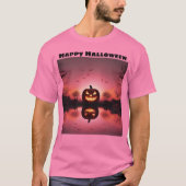 Joyeux T-shirt Halloween Jack-o'-lantern Sunset (Devant)