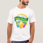 Joyeux T-shirt Mens OEufs de Pâques (Devant)
