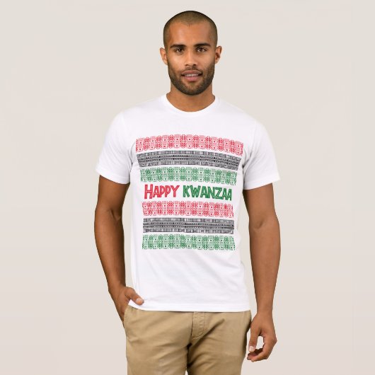 Joyeux T-shirt Motif Kwanzaa (Devant entier)