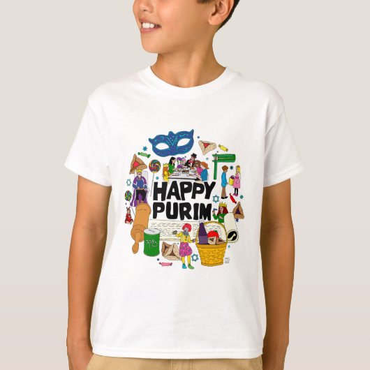 Joyeux T-shirt Purim Kids (Devant)