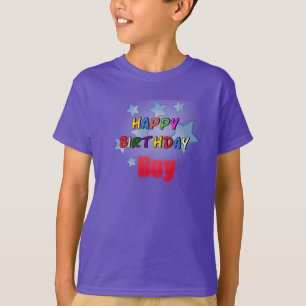 Joyeux T-Shirt Purple pour Enfants d'Anniversaire