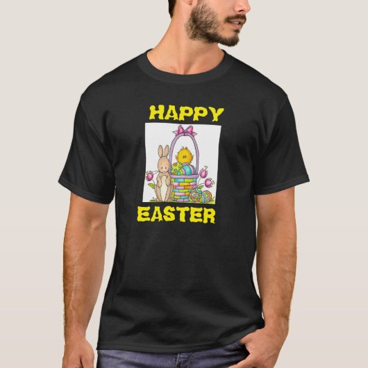 Joyeux T-shirt Rabbit de Pâques (Devant)