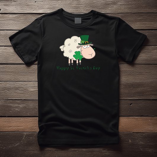 Joyeux T-shirt Saint Patrick's Day Sheep Clover