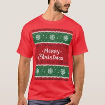 "Joyeux T-shirt style Sweater Fausse Noël"
