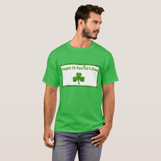 Joyeux T-shirt vert de la Saint Patrick (Devant entier)