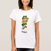 Joyeux T-shirt vert Gnome de la Saint Patrick's Da (Devant)