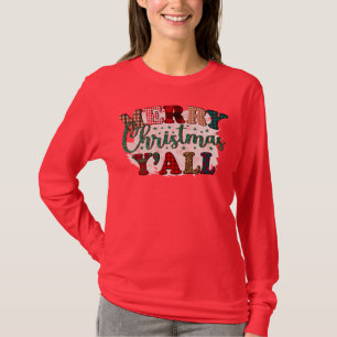 Joyeux T-shirt Y'all de Noël