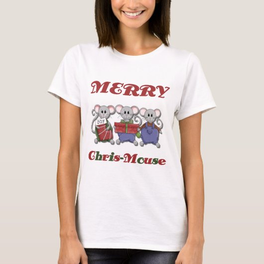 Joyeux T-shirts et cadeaux Chris-Mouse (Devant)